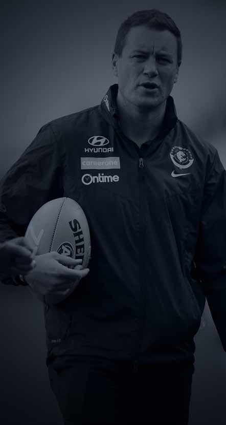 COACHES AMBASSADOR The Guernsey Club Coaches Ambassador package offers you the opportunity to support your favourite assistant coach at the Carlton Football Club, opening up exclusive access to a