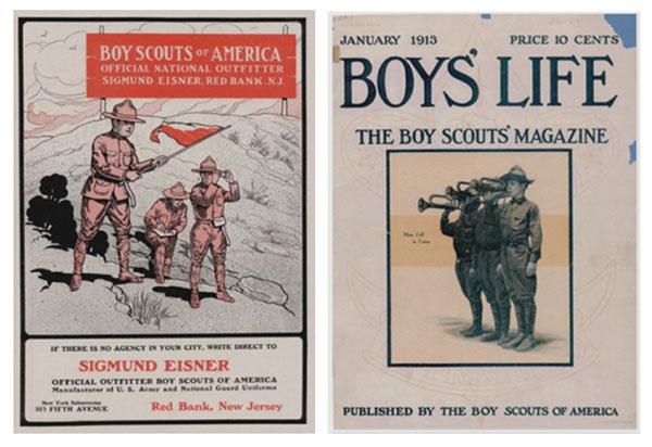 BUY IT IN BOYS' LIFE The BSA began publishing Boys' Life magazine in 1912. The pages were filled with stories of adventure and outdoor skills.