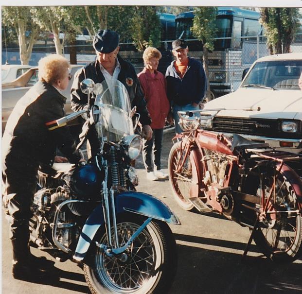 Cameron and his two-cam JDH Lake Tahoe Road Run 1989 Left to Right