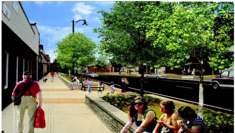 Rendering of future Fourth Street Cost of Living and Housing vailability The cost of living in Sibley County is below the State average.