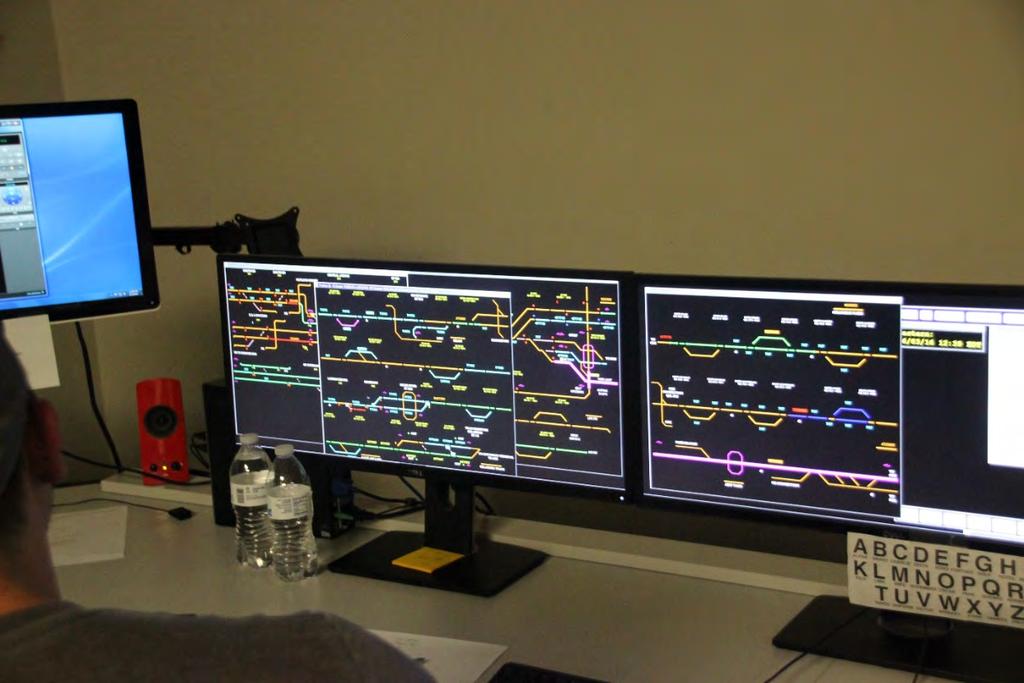 A view of the L&I dispatcher board.