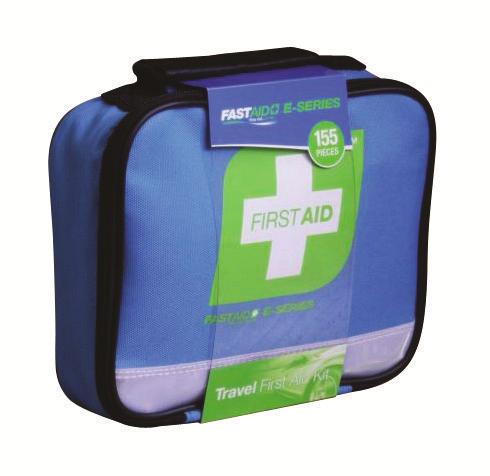 $30 PERFECT FOR BIKE RIDERS E-Series Travel First Aid Kit Code: FAET30-BLUE Your perfect first aid companion, ready to respond to a wide range of basic first aid emergencies Compact, slimline case