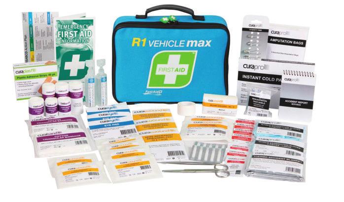 $67.50 R1 Vehicle Max Kit R1 Vehicle 1-10 Persons Code: FAR1V30 Complies with National WHS 2015 & State Regulations for Work Vehicles. The ever popular deluxe vehicle kit.