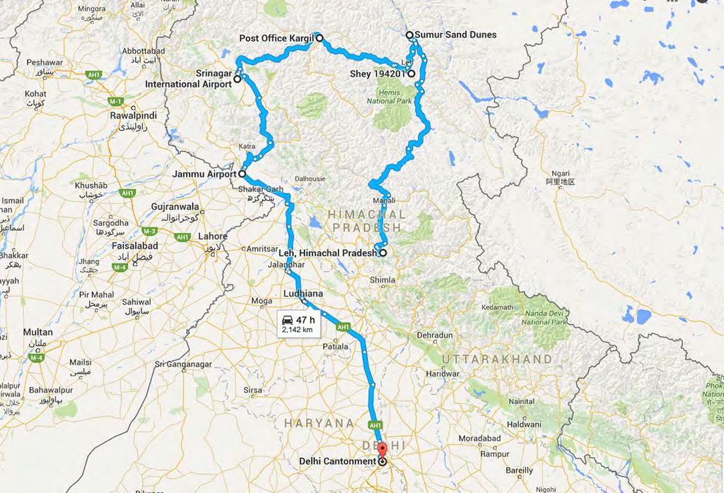 Route Map CHADER TREK I Am Adventure, in operation since 2006, started humbly and has gone from strength to strength to become one of the most formidable experience providers for its clients.
