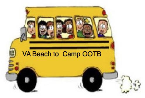 VA BEACH PICK UP! would like to help parents with travel across the bay by picking up their camper at the WAWA Gas Station right before getting on the Bridge.