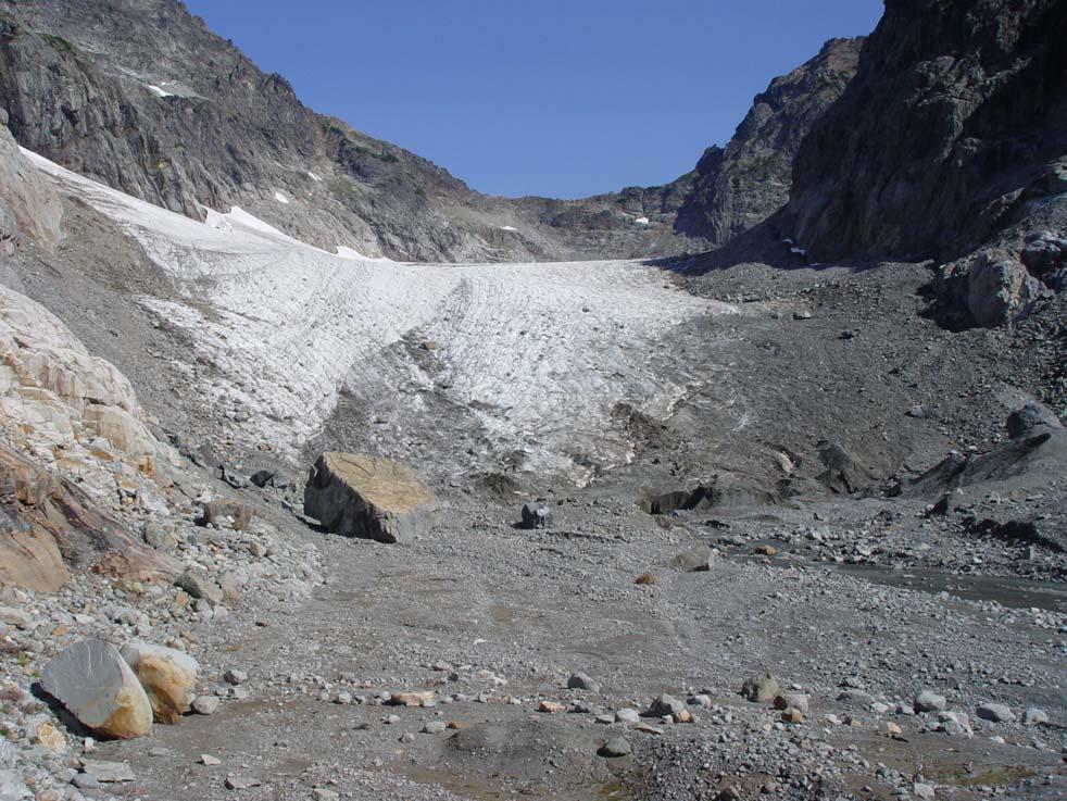 Columbia Glacier Type 2 2005: The terminus is thick and