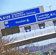 POLICIES ROAD OFF-AIRPORT ROAD NETWORK The most important strategic route to Stansted is the M11.