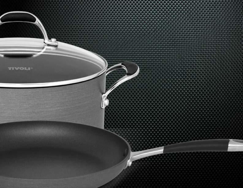 This set of cookware is made out of hard anodized; thus, making them dense and highly wear-resistant