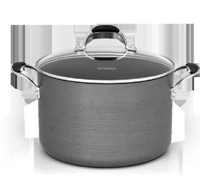 Dutch Oven with Glass Cover #63780_Ø6Qt/24cm Stock Pot with Glass Cover #63782_Ø8Qt/24cm The champagne gold non stick interior of the