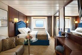 B1 B2 VERANDA STATEROOM Elegat decor graces these hadsomely appoited 20-square-metre staterooms that boast our most requested luxury a private teak
