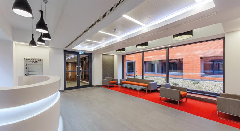 Receive a welcoming reception in the newly refurbished reception area Overview - High quality flexible offices - Large floor plates from