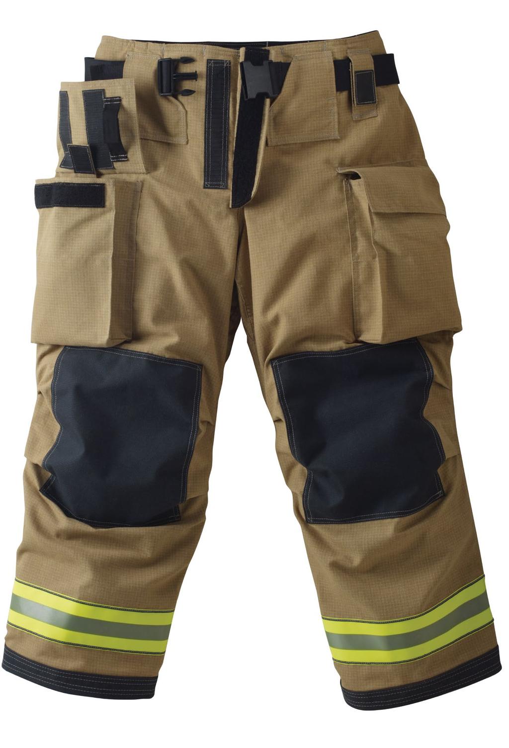 Made from KEVLAR, these harnesses meet NFPA 1971 (Structural Fire Fighting) requirements for flame and heat resistance when installed in the pants.