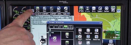 Rockwell Collins Pro Line Fusion avionics suite - Three 14-inch touch-screen displays - Synthetic vision system (SVS) - Graphical flight planning - Integrated charts and maps* Engine-indicating and