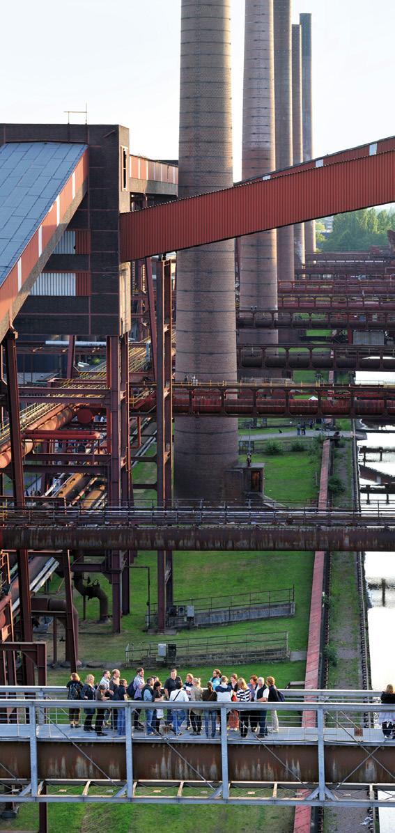 THE ZOLLVEREIN WORLD HERITAGE SITE AS A CULTURAL CENTRE After its closure, the once largest hard coal mine in Europe has developed into a lively and internationally recognised location for art,
