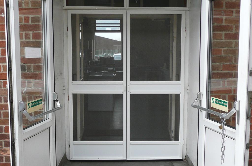 Our screens can either be made and installed for you or supplied Double screen door ready made for your own installation.