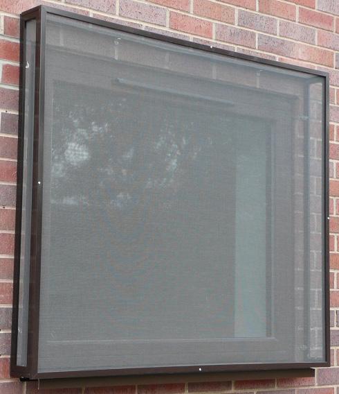 Screens can be made any size by multiplying the number of sliding panes.