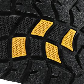 DESIGNED TO MAXIMIZE SLIP PROTECTION Oil- and slip-resistant outsoles meet or exceed ASTM (American Society for Testing and Materials) F1677-96 Mark II