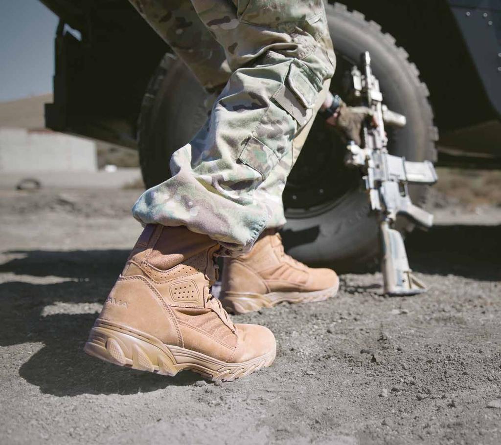 DEFENSE DIVISION DESIGNED TO DELIVER the ultimate comfort and value to uniform and military markets, this collection of modern tactical boots