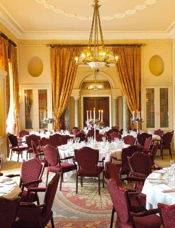 The Fountain Room The Fountain Room This spectacular south-facing room, overlooking the exquisite terrace, fountains and gardens, is without doubt one of the finest rooms in the country to enjoy a
