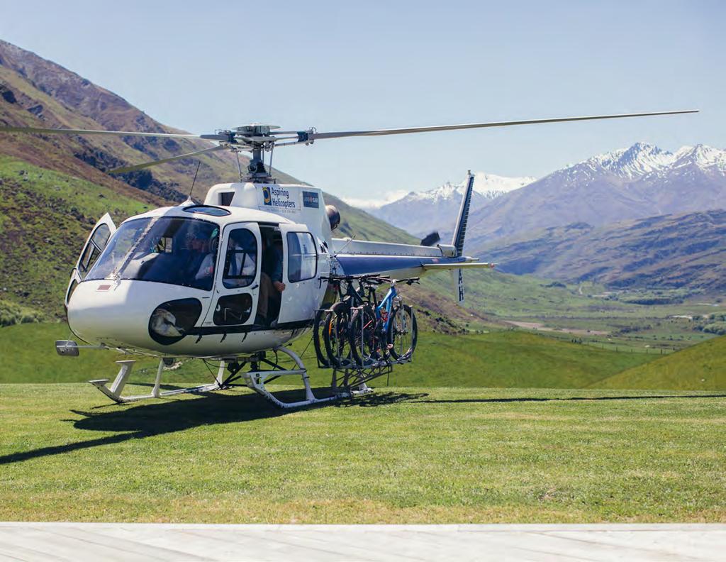 Experience the region It is just a short distance by air to Milford Sound and the Fiordland region. A helicopter will pick guests up from the front lawn of the Ridgeline Homestead.