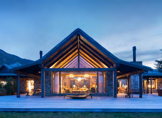 The village is situated on the shores of Lake Wanaka and overlooks some of New