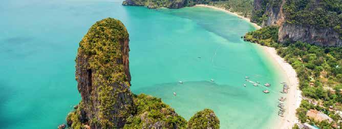TOUR INCLUSIONS HIGHLIGHTS Discover Phuket, Phi Phi Island and Krabi Stay in a Hillside property located in Karon Beach, Phuket Experience the renowned Siam Niramit dinner and cultural show Enjoy the