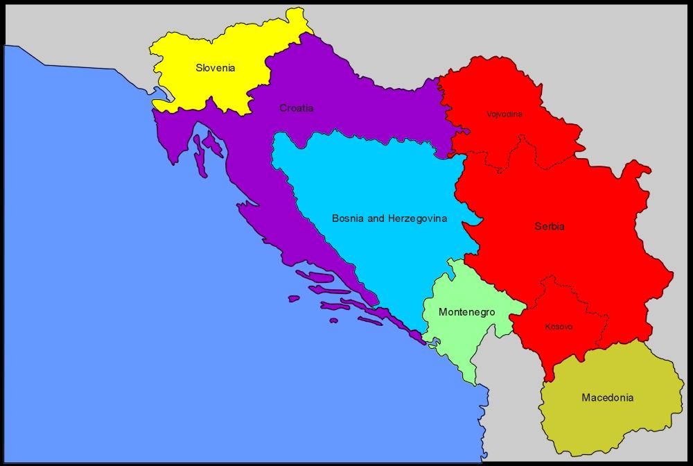 Slovenia declares independence 25 June 1991 Croatia declares independence 25 June 1991 Bosnia votes for independence 29 February 1992 Macedonia