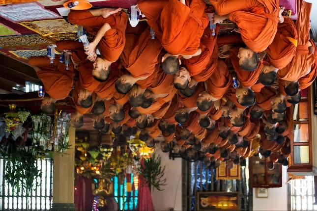 Siem Reap Monk Blessing - Traditional Buddhist ceremony - Receive a monk's blessing and the lucky red