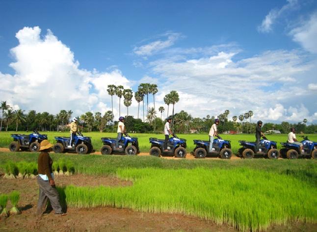Siem Reap Sunrise Quad Bike - Phnom Krom - Tonle Sap Lake views - Monastery and market visits Tour timing: 04.30-08.