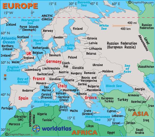 EUROPEAN CONTINENT 6th largest continent, includes 47 countries and assorted dependencies,