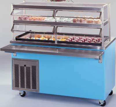 Cool Breeze Unit Listed NSF/ANSI Standard 7 JOB ITEM # QTY # MODEL NUMBER R3-CB R4-CB R5-CB R6-CB R4-CB shown with optional 3-ribbed tray slide and 2-tier display stand The Cool Breeze unit is ideal