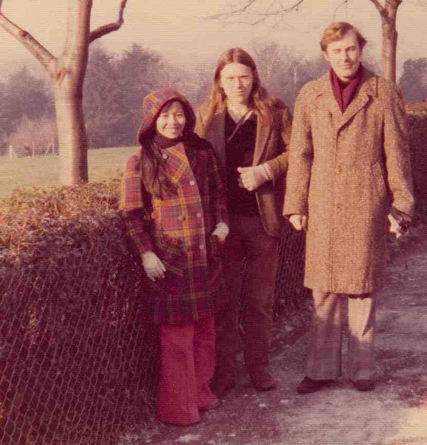 My-Van, Tom and Fred at Richmond Park Edinburgh, 7 December 1976 I write to you from my room at the Caledonian Hotel in Edinburgh. We reached here this evening.