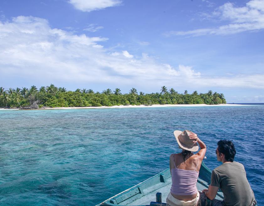 FROM THE HEART PRIVATE ISLAND ESCAPES Take a five-minute speedboat ride to a beautiful deserted island, exclusively