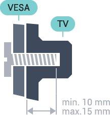VESA MIS-F 200x200, M6 55PUS7181 VESA MIS-F 200x200, M6 2 Орнату Дайындау 2.1 Алдымен, теледидардың артқы жағындағы резьбалы тығындардан 4 пластик бұранда қалпақты алып тастаңыз.