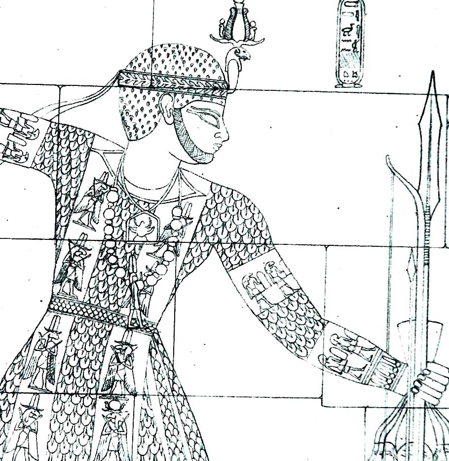 fig. 8. King Tarekeniwal of the second century AD wearing a corselet decorated with figures of warrior gods much like the gold ornament discovered in B 1200 (see fig. 7).