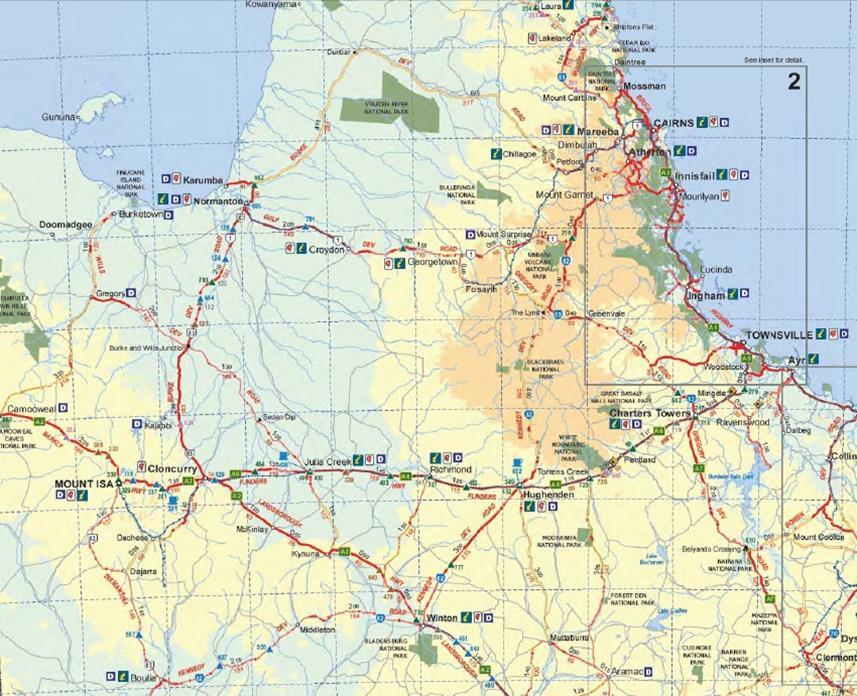 Regional Roadmap 2015-18 - Appendix The Hervey s Range Developmental Road connects Townsville with the North East Mineral Province and the Gulf country.