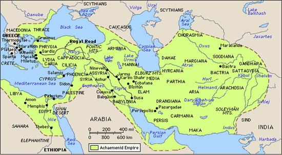 PERSIA IN ASIA MINOR 546 BC Persia annexes Greek city-states in Asia Minor (Ionia) could keep Greek religion, Greek