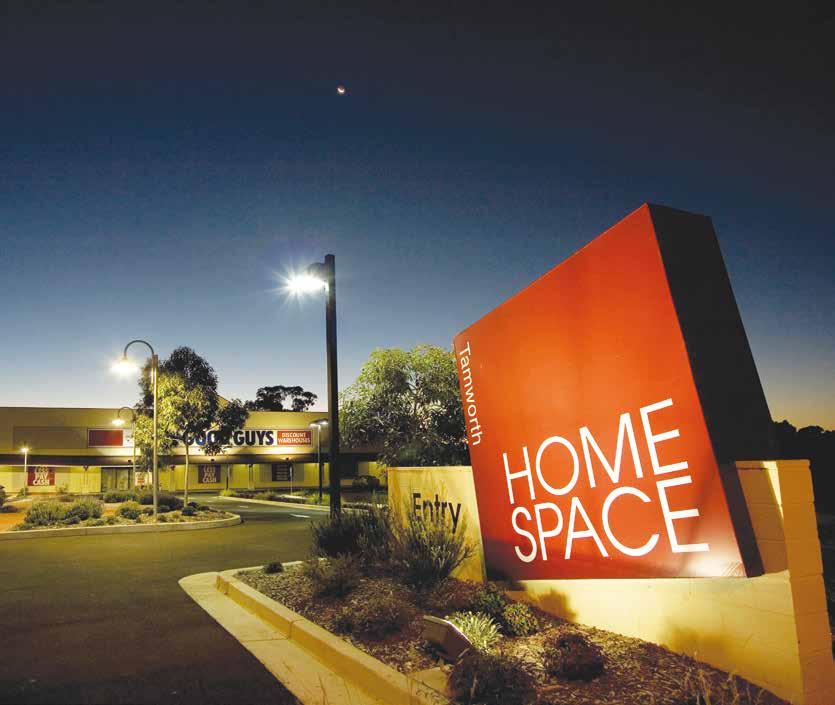 UNLISTED PROPERTY FUNDS TAMWORTH HOMESPACE, NSW TAMWORTH HOMESPACE IS A SINGLE LEVEL BULKY GOODS SHOPPING CENTRE LOCATED ON THE NEW ENGLAND HIGHWAY, FOUR