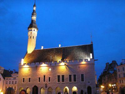 Tallinn, Estonia, adjacent to Tallinn Town Hall.