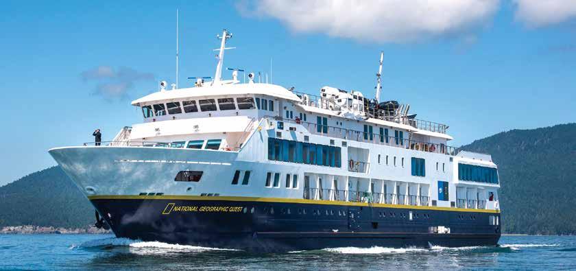 NATIONAL GEOGRAPHIC QUEST CAPACITY: 50 cabins accommodating 100 guests. REGISTRY: United States. OVERALL LENGTH: 238 feet.