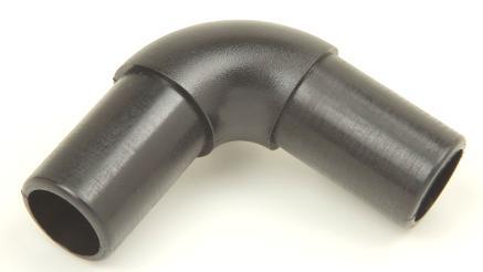 90 deg Elbow Pipe connector (Fits 22mm Alu