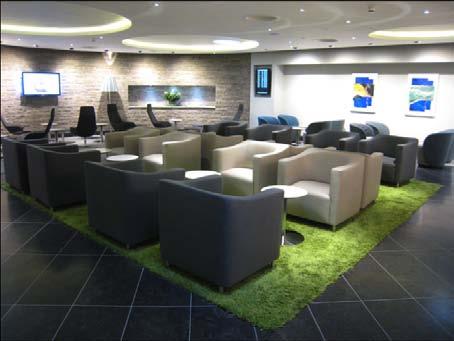 Improved terminal facilities at main airports Business lounge upgrades completed at London
