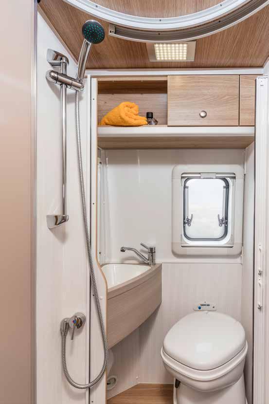 BOXSTAR 540 CARE A SPACE FOR A BATHROOM This much bathroom in a compact camper van?