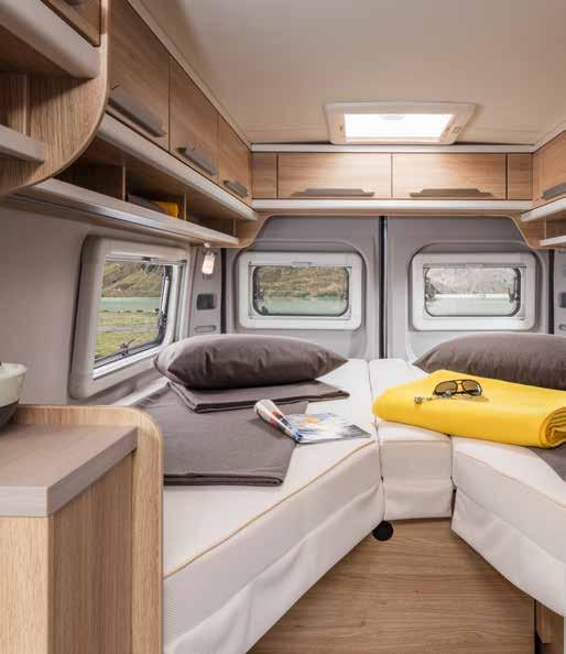 BOXSTAR 600 SLEEPING LATE RISERS WELCOME At their longest point, the comfortable single beds in the LIFETIME extend to 2.02 metres and therefore offer more than sufficient space. Even for adults.