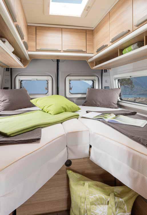 BOXSTAR 630 SLEEPING LIKE BEING IN SEVENTH HEAVEN The BOXSTAR 630 is the luxury model among camper vans.