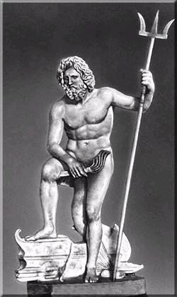 Drevni Rimljani su prije 2.500 godina kopirali jos stariji grcki kip Posejdona sa trozupcem.