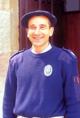 Pripadnik policije Baska iz mjesta Ordizia u spanjolskoj provinciji Guipozcoa.