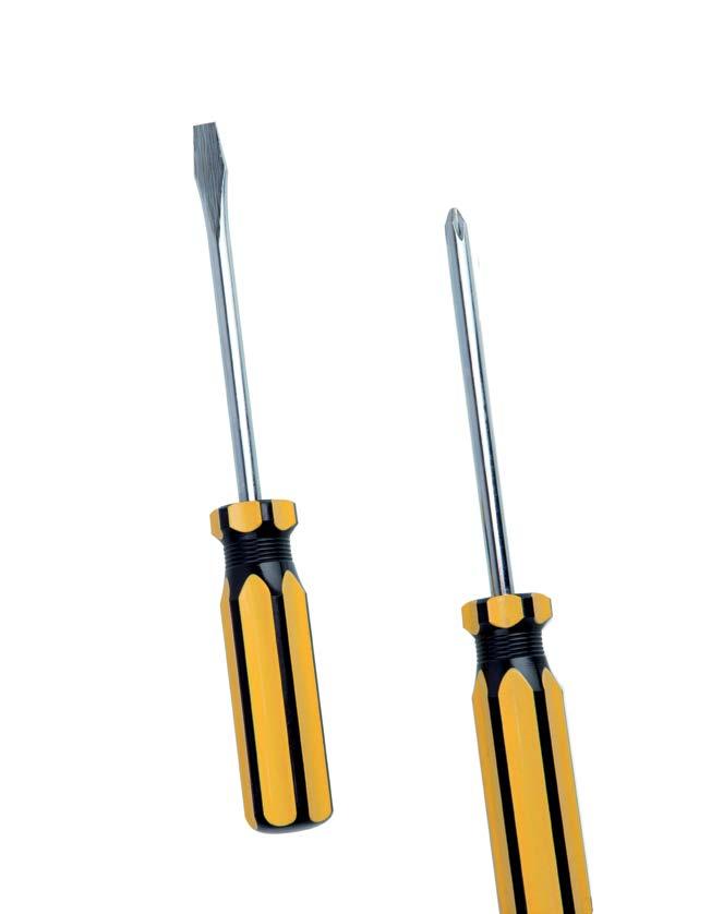Initially screwdrivers were flat-bladed, and they did not change in appearance until 1907, when the Canadian Peter Robertson invented socket-head