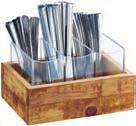 00 ea Madera Flatware Display Flatware Insert is Removeable for Cleaning.