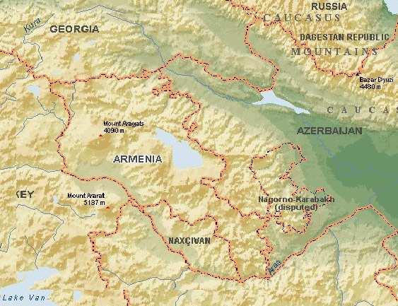 Area 29740 sq. km Armenia Altitudes 375 4095 m a.s.l. Population ~ 3,500.